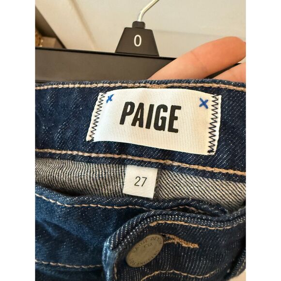 Paige Straight Leg Dark Wash Jeans NWOT Size 27 - Picture 4 of 6